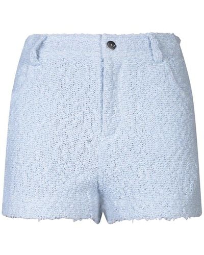 IRO Thigh-high Tweed Shorts - Blue