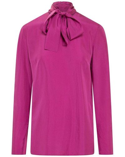 DSquared² Tie Neck Blouse - Pink