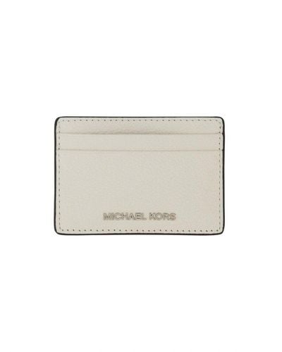 MICHAEL Michael Kors Logo Lettering Card Case - White