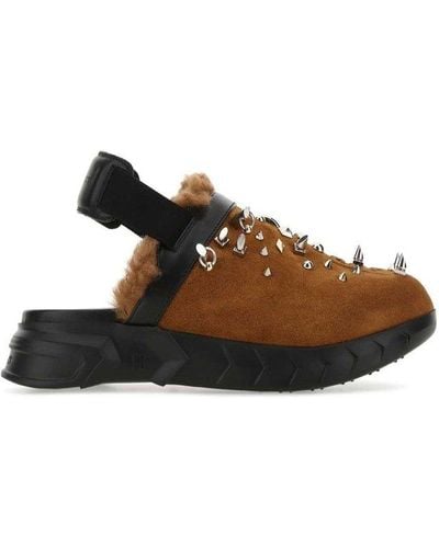 Givenchy Marshmallow Studded Clogs - Brown