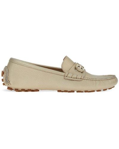 Ferragamo Off-White Ingrid Loafers