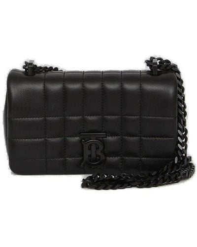 Burberry Lola Mini Leather Cross-body Bag - Black
