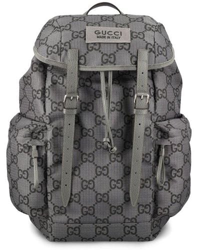 Gucci Large GG Backpack - Grey