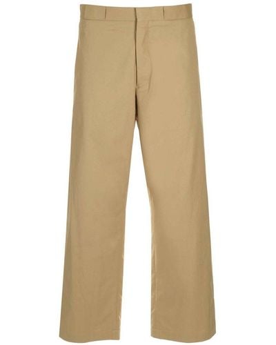 MM6 by Maison Martin Margiela Straight Tailored Pants - Natural