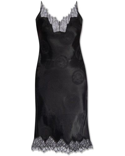 Coperni Lingerie-Style Dress - Black