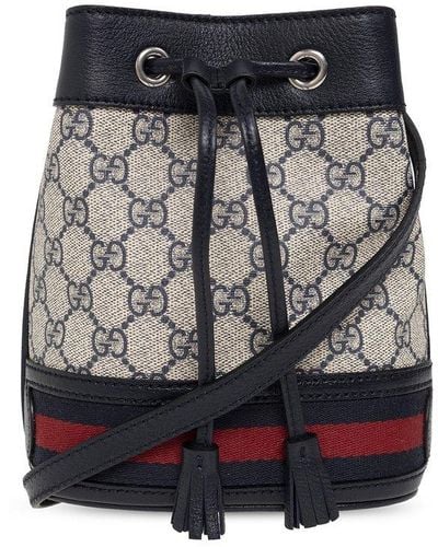 Gucci 'ophidia Mini' Bucket Shoulder Bag - Natural