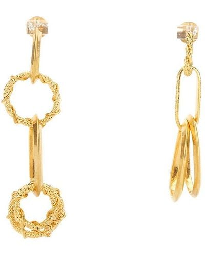 DSquared² Earring With Chain Rings - Metallic