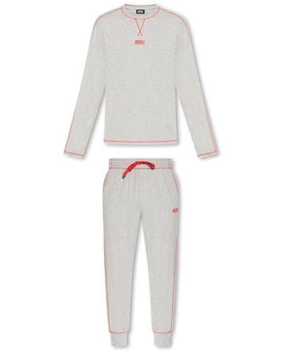 DIESEL ‘Umset-Willong’ Two-Piece Pyjama, ' - White