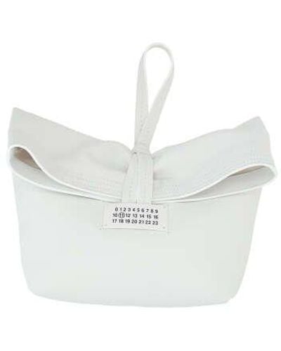 Maison Margiela Roll-top Handbag - White