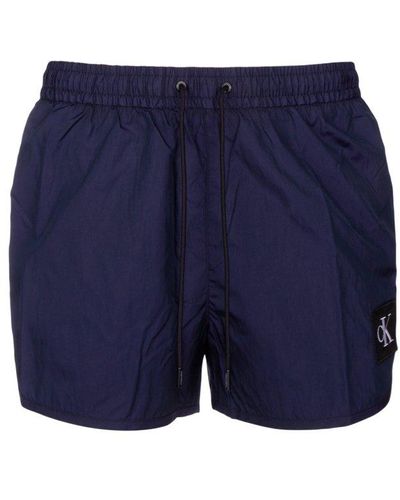 Calvin Klein Short Runner Swim Shorts - Blue