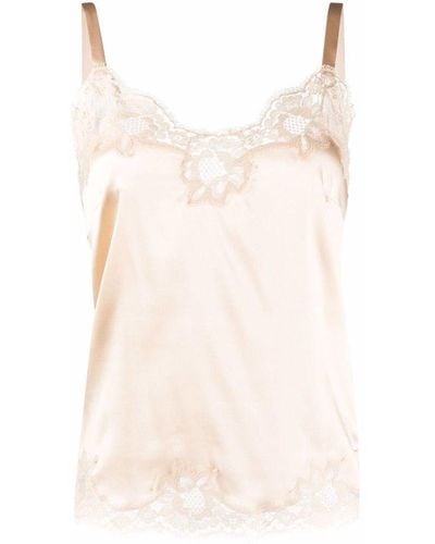 Dolce & Gabbana Lace Detail Camisole - Pink