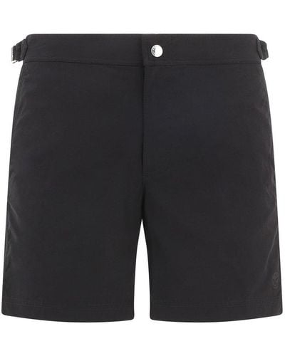 Alexander McQueen Straight-hem Pocketed Swim Shorts - Grey