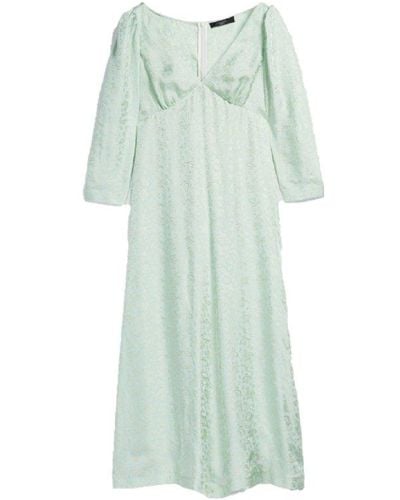 Weekend by Maxmara V-neck Long-sleeved Dress - Green