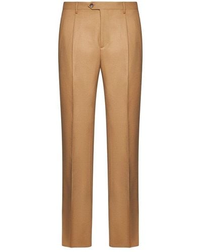 Etro Box-pleated Tailored Chinos - Natural