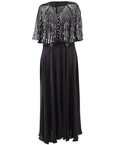 Rabanne Sequins Embellished Maxi Dress - Black