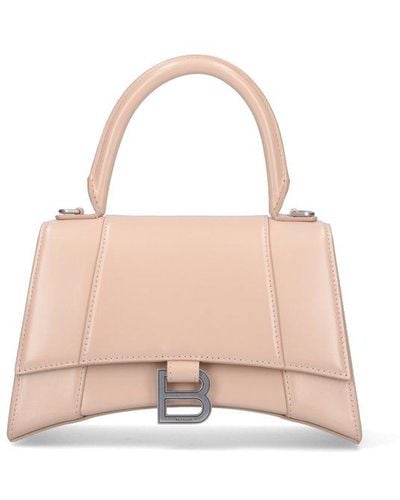 Balenciaga Hourglass Small Tote Bag - Pink