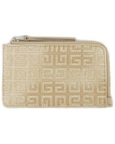 Givenchy Giv Cut Zipped Cardholder - Natural