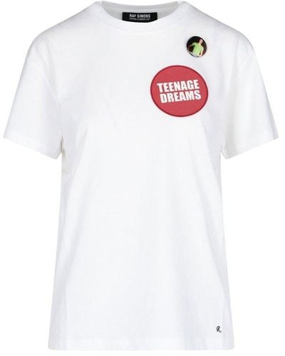 Raf Simons Teenage Dreams Patch T-shirt - White