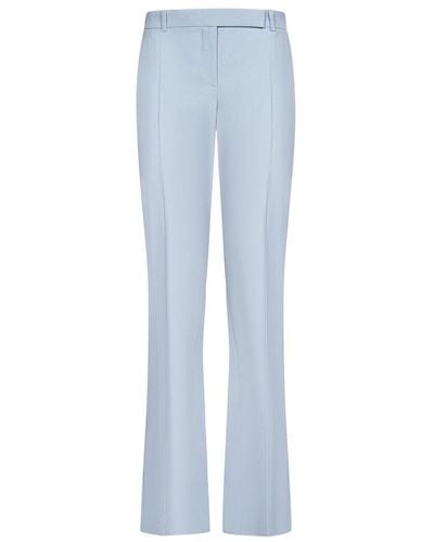 Alexander McQueen Tailored Mid-rise Bootcut Trousers - Blue