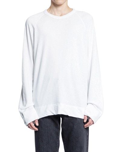 James Perse Vintage French Terry Sweatshirt - White