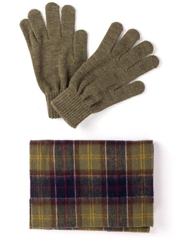 Barbour Check Printed Scarf - Green