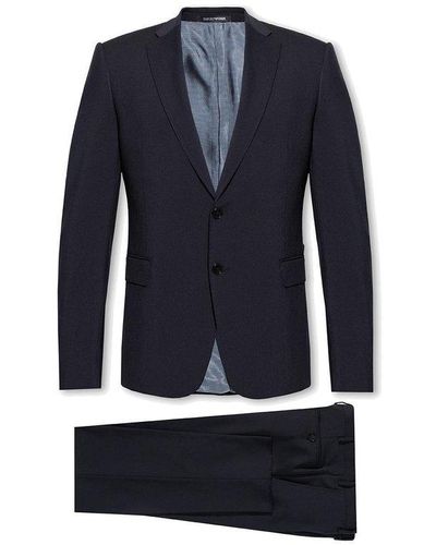 Emporio Armani Wool Suit - Blue