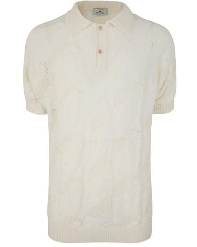 Etro Short Sleeves Polo - White