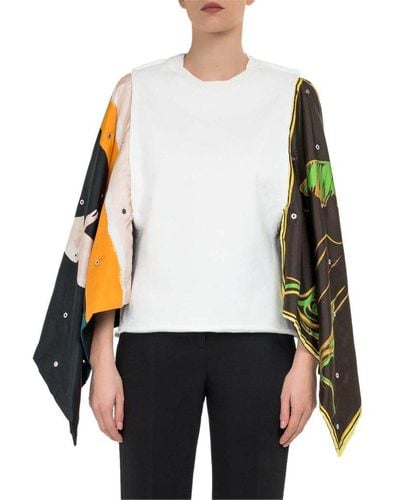 JW Anderson Palm Lady Flag Top - White