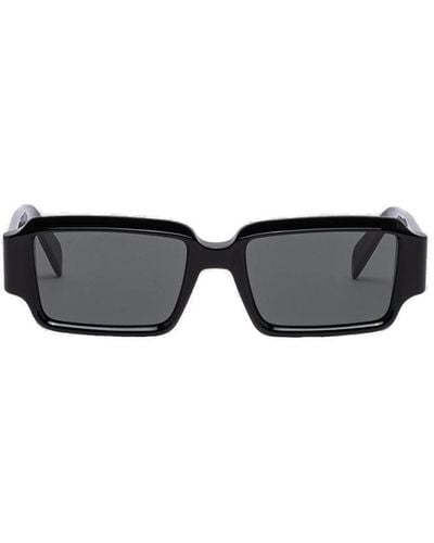 Retrosuperfuture Astro Rectangular Frame Sunglasses - Black