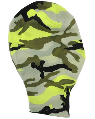 Vetements Camouflage Nylon Face Mask - Green