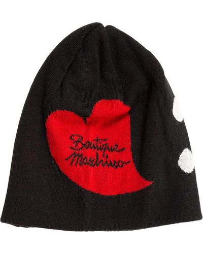 Moschino Logo Detailed Beanie - Black