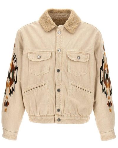 Pull and bear deals tribal print corduroy jacket