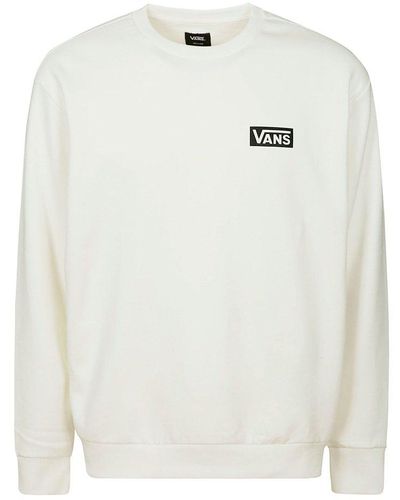 Vans Logo Printed Crewneck Sweatshirt - White