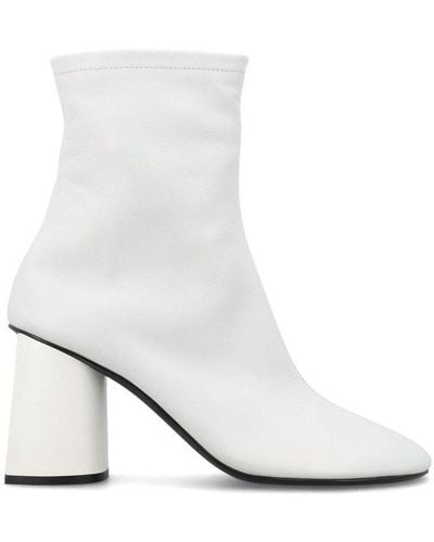 Balenciaga Round-toe Glove Boots - White