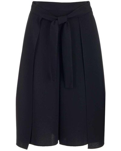 See By Chloé Front Tie Wide-leg Pants - Black