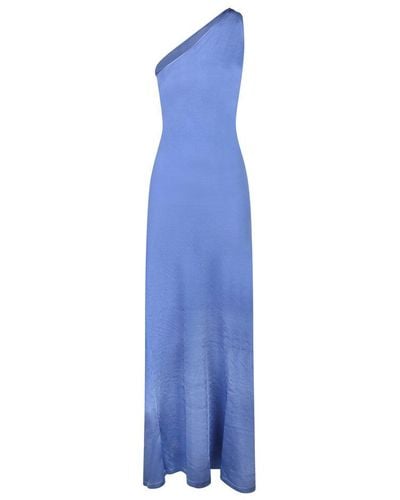 Tom Ford One Shoulder Unlined Maxi Evening Dress - Blue