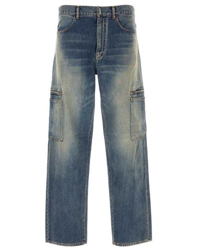 Givenchy Jeans With Multiple Pockets - Blue