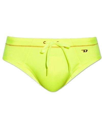 DIESEL ‘Bmbr-Alfie’ Swimming Briefs - Yellow