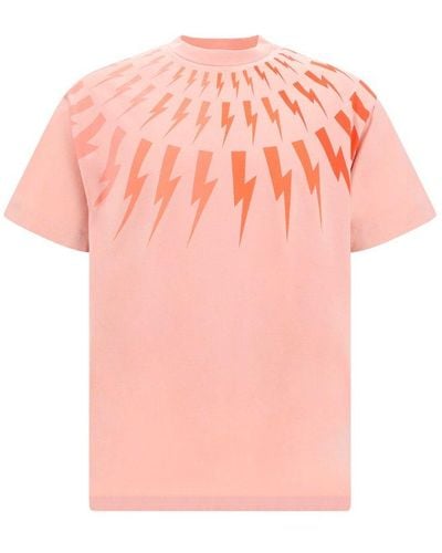 Neil Barrett T-shirts - Pink