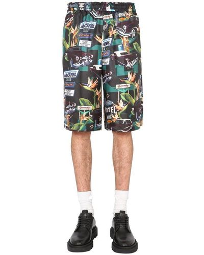 Givenchy Motel Printed Bermuda Shorts - Multicolour