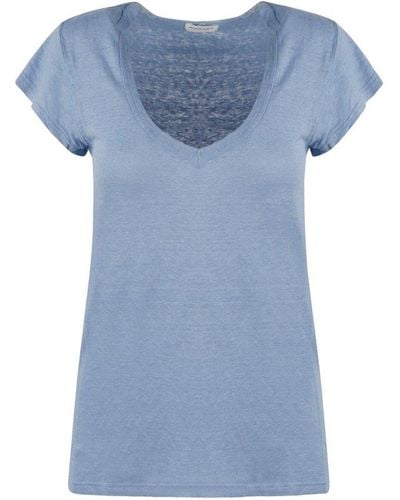 Isabel Marant V-neck Short-sleeved T-shirt - Blue