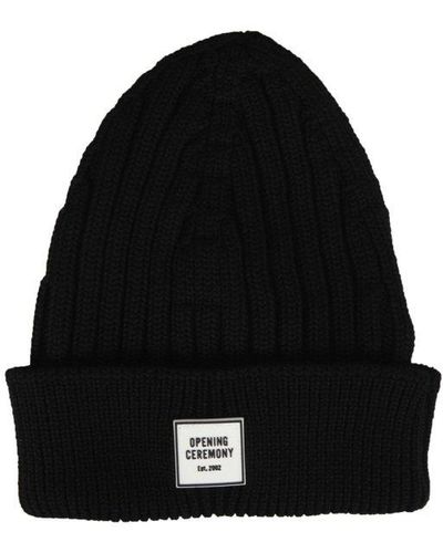Opening Ceremony Logo Patched Beanie - Black