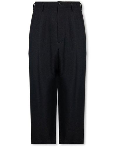 Yohji Yamamoto Relaxed-Fitting Trousers - Black