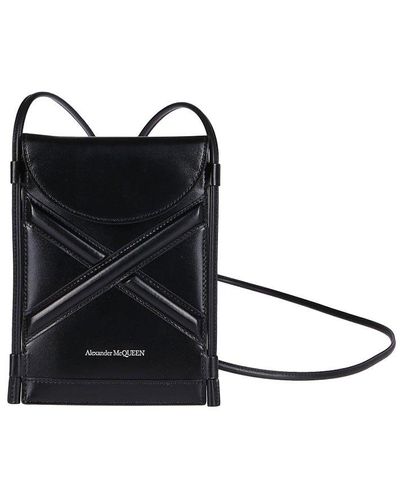 Alexander McQueen Curve Micro Shoulder Bag - Black