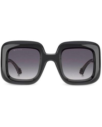 Etro Oversized-frame Sunglasses - Grey