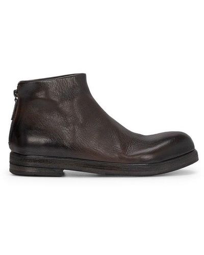 Marsèll Zucca Zeppa Round-toe Ankle Boots - Black