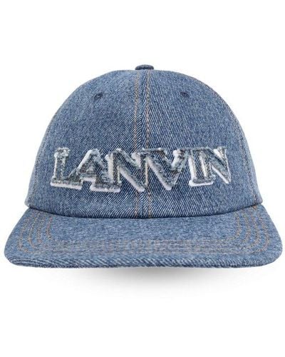 Lanvin Denim Baseball Cap - Blue