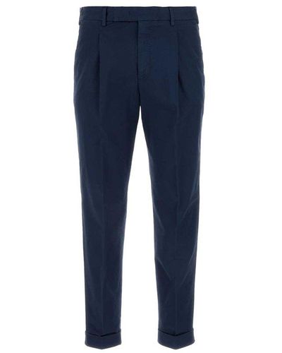 PT Torino Cropped Tailored Trousers - Blue
