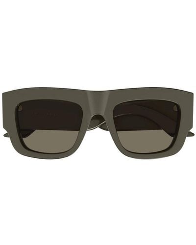 Alexander McQueen Square Frame Sunglasses - Brown