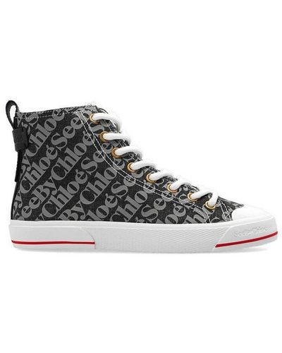 See By Chloé Monogram High-top Trainers - Black